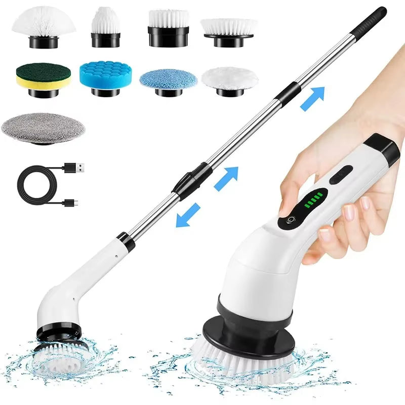 Brosse de nettoyage électrique multifonctionnelle sans fil