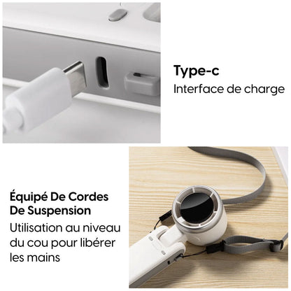 Ventilateur de poche intelligent - Écran LED et design pliable