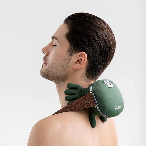 Masseur cervical et d'épaules portable rechargeable à pression digitale pour la relaxation