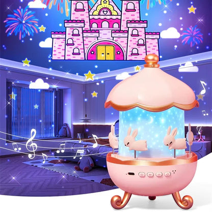 Projecteur Ciel Étoilé Rotatif 360° avec Musique Relaxante