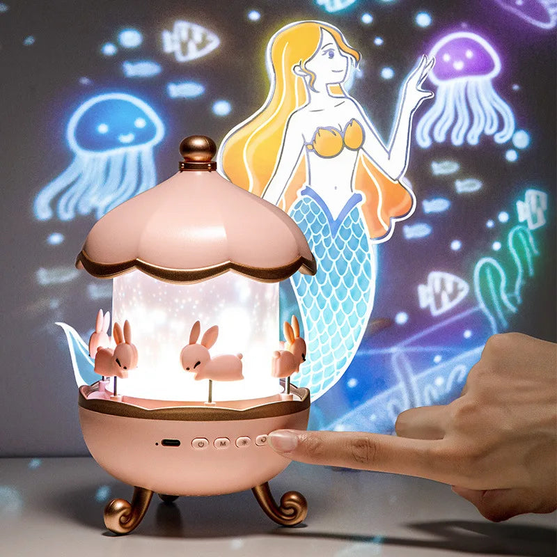 Projecteur Ciel Étoilé Rotatif 360° avec Musique Relaxante
