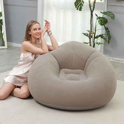 Fauteuil pouf gonflable